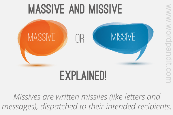 difference between massive and missive