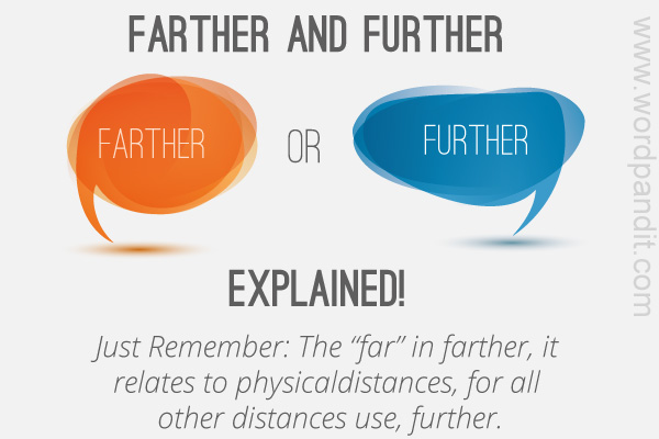 difference between farther and further