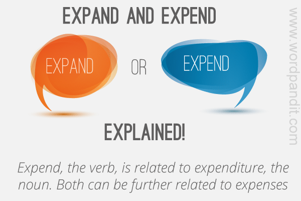difference between expand and expend